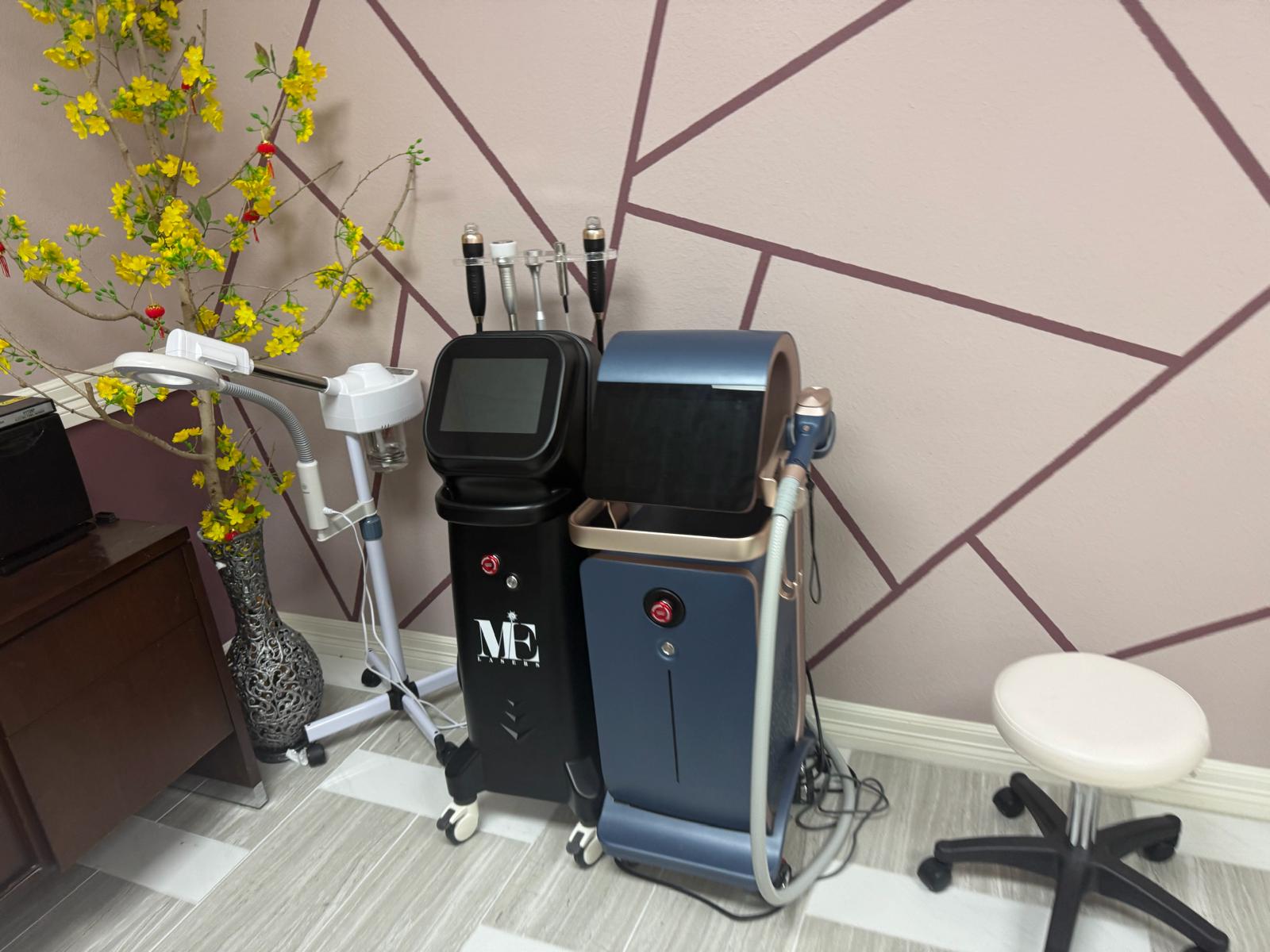 Laser and skin treatment devices at Rest and Beauty Spa